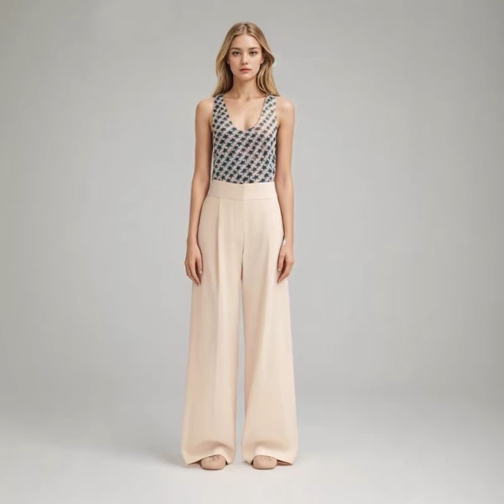 NWT Zadig & Voltaire Pink Teal Star Nora LN ZV Linen Blend Stars Tank Top Size S